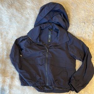 Lululemon Navy Blue Windbreaker Jacket with Hood, Women’s Size 6